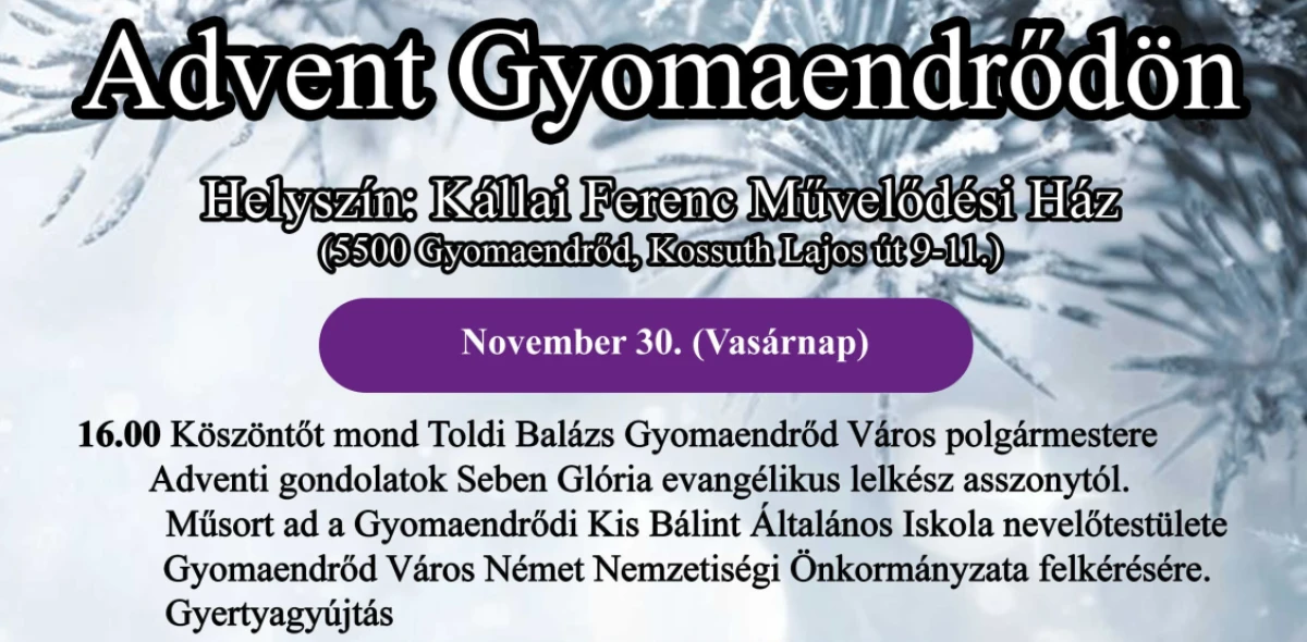 Advent Gyomaendrődön