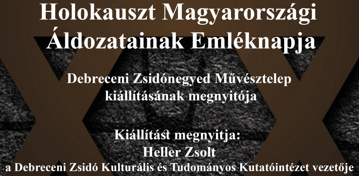 Meghívó Holokauszt Magyarországi Áldozatainak Emléknapjára