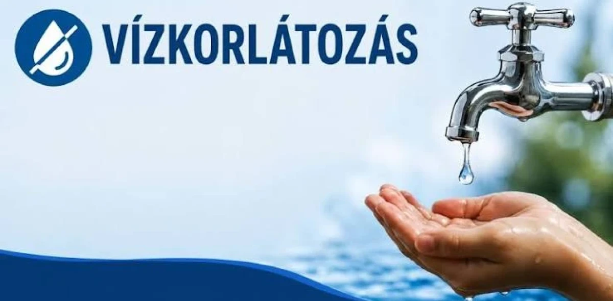 Tájékoztatás I. fokú vízkorlátozás elrendeléséről